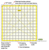 Quilting Patchwork Ruler 12.5 inch x 12.5 inch