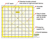 Quilting Patchwork Ruler 9.5 inch x 9.5 inch