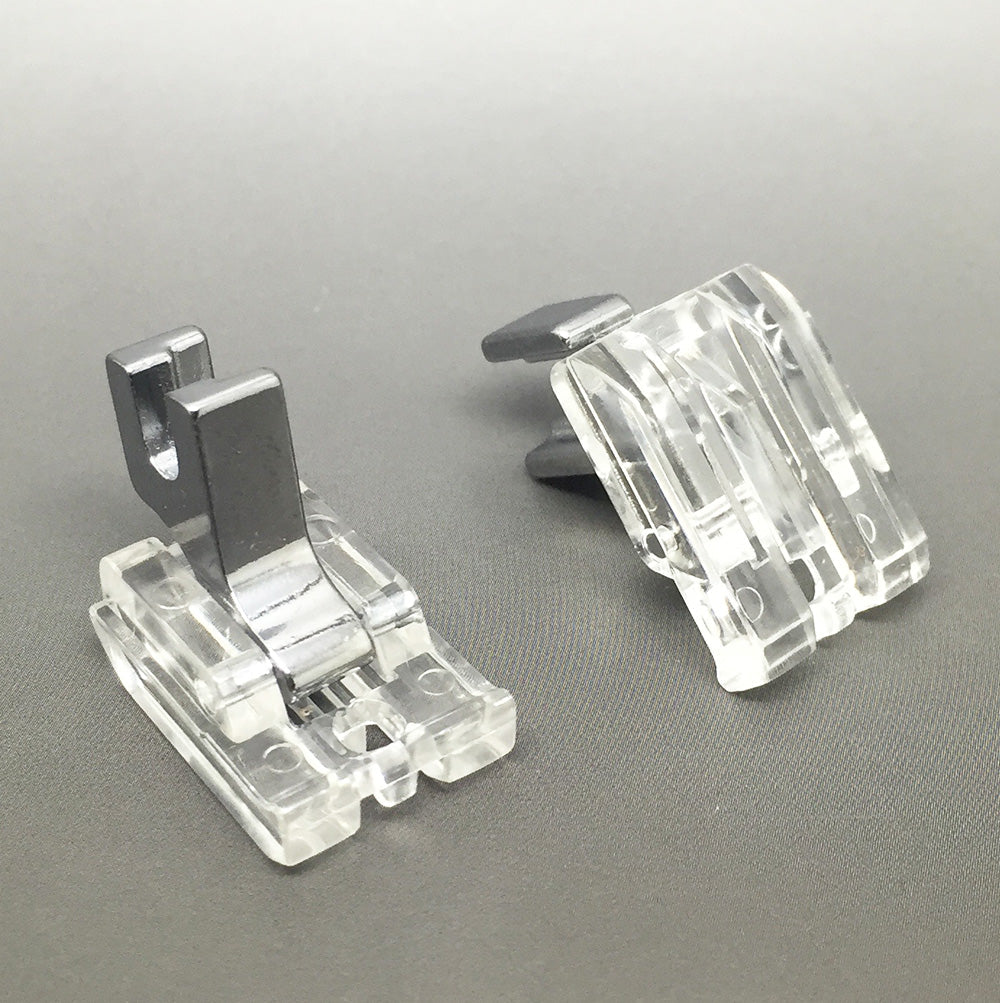 Invisible Concealed Zipper Foot Clear Low Shank Screw On FITS, BROTHER, JANOME, SINGER + MORE