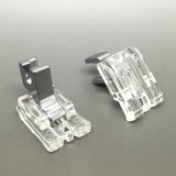 Invisible Concealed Zipper Foot Clear Low Shank Screw On FITS, BROTHER, JANOME, SINGER + MORE