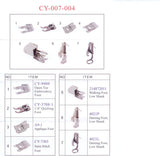 7 Piece Presser Feet Kit Bias Tape and Rolled Hem