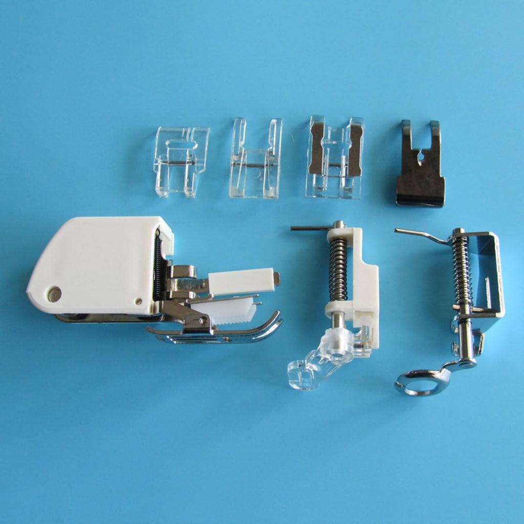 7 Piece Presser Feet Kit Bias Tape and Rolled Hem
