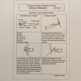 Needle threading tool for sewing machines