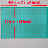 A3 Cutting Mat Self Healing 300mm x 450mm Green (12 inch x 17.5 inch)