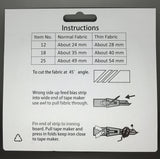 Bias Tape Makers Kit 3 Piece