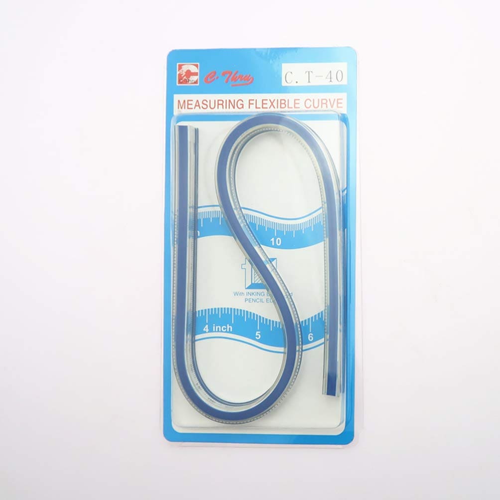 Flexible Vinyl Plastic French Curve Ruler for Drawing Design 40cm Measuring Tape – Arts & Crafts-Sewing