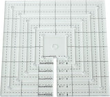 Square Quilting Clear Ruler Drawing 6 Pieces