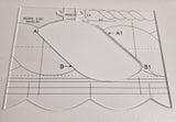 New Ruler Border Sampler Template Set for Sewing Machine 1set = 4pcs