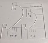 New Ruler Border Sampler Template Set for Sewing Machine 1set = 4pcs