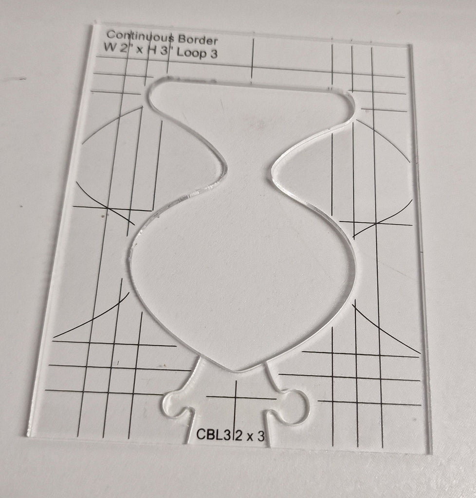New Ruler Border Sampler Template Set for Sewing Machine 1set = 4pcs
