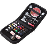 Travel Sewing Machine Kit with Zipper Case Sewing Accessories Set Needle Thread Scissor Spools Buttons Thimble Mini Sewing Kit