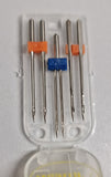 Universal Twin needles set for most Domestic Sewing Machine 2 x 118/18, 1 x 2mm
