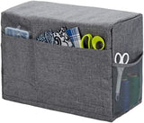 Sewing Machine Cover with Pockets Dust Cover Compatible with Most Standard Sewing Machines Colour Grey 12.75"x8.5"x17"