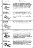 8 Piece Presser Foot Kit incl. Walking Foot