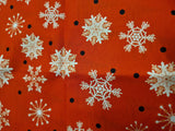5 piece 10"x10" Christmas Theme Polyester Fabric sewing Quilt Fabric
