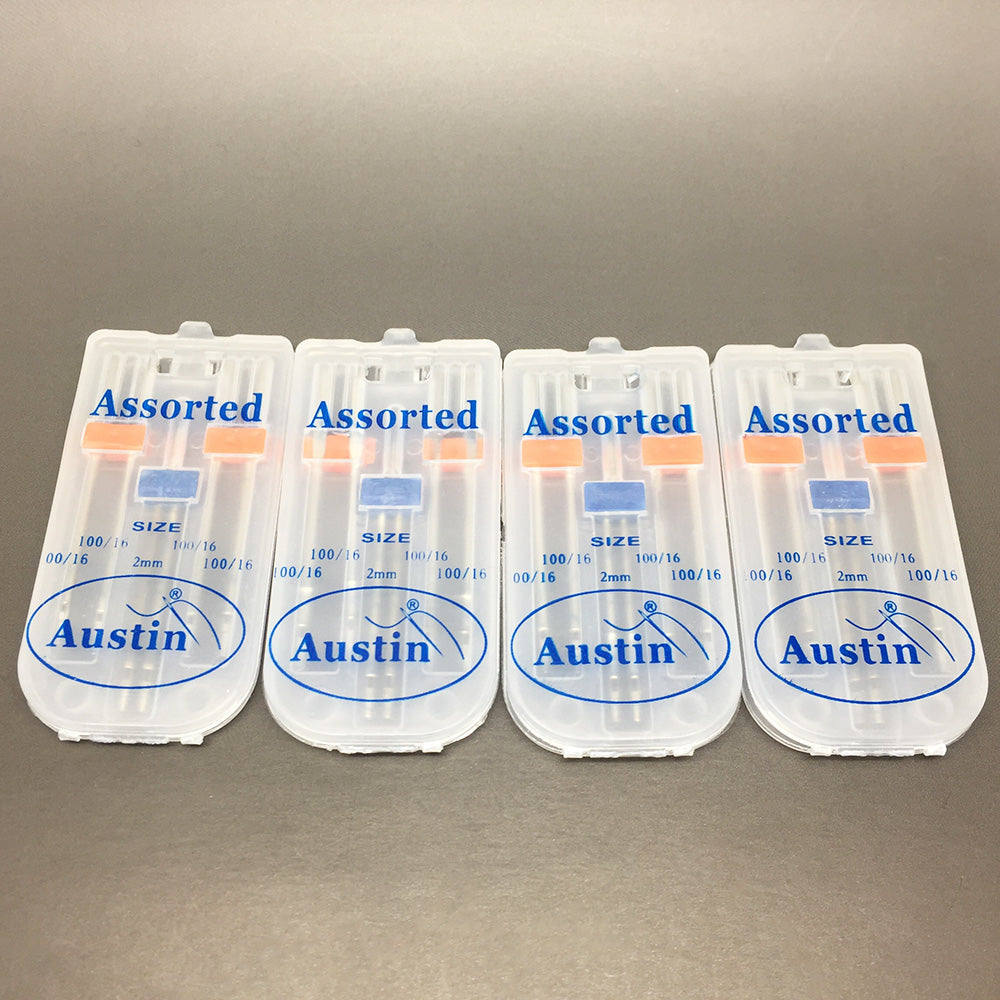 4 Packs Universal Domestic Sewing Machine Needles Pack 100/16 (4 x 100/16 and 1 x 2mm Twin Needle)