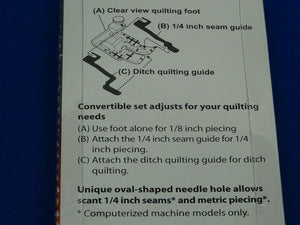 Janome Clear View Quilting Foot and Guide Set