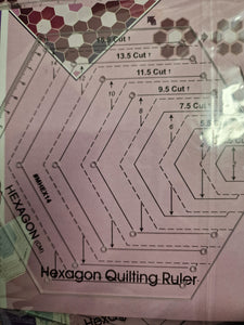 Hexagon Quilting Ruler
