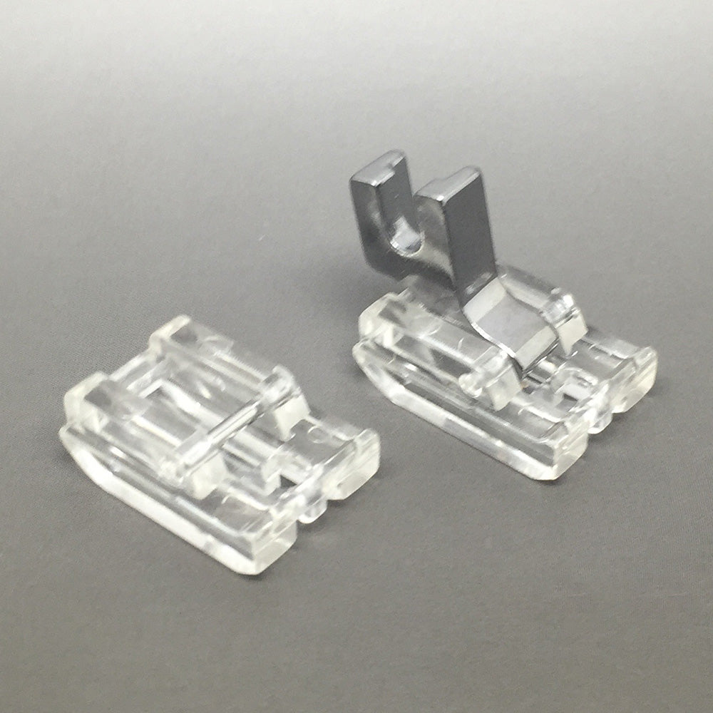 Invisible Concealed Zipper Foot Clear Low Shank Screw On FITS, BROTHER, JANOME, SINGER + MORE