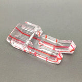 CLEAR VIEW GUIDE FOOT STRAIGHT STITCH SNAP ON, COMPATIBLE FOR BROTHER, TOYOTA, NEW SINGER DOMESTIC SEWING MACHINES