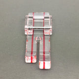 CLEAR VIEW GUIDE FOOT STRAIGHT STITCH SNAP ON, COMPATIBLE FOR BROTHER, TOYOTA, NEW SINGER DOMESTIC SEWING MACHINES