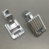 Compatible Pintuck Screw On Low Shank Sewing Machine Presser Foot 5 Grooves,for Domestic Sewing Machines