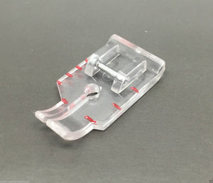 1/4' patchwork quilting foot clear snap on fits most domestic sewing machines