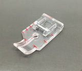 1/4' patchwork quilting foot clear snap on fits most domestic sewing machines