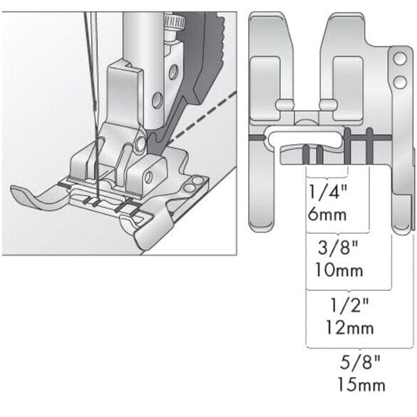 SEAM GUIDE FOOT FITS PFAFF SEWING MACHINES