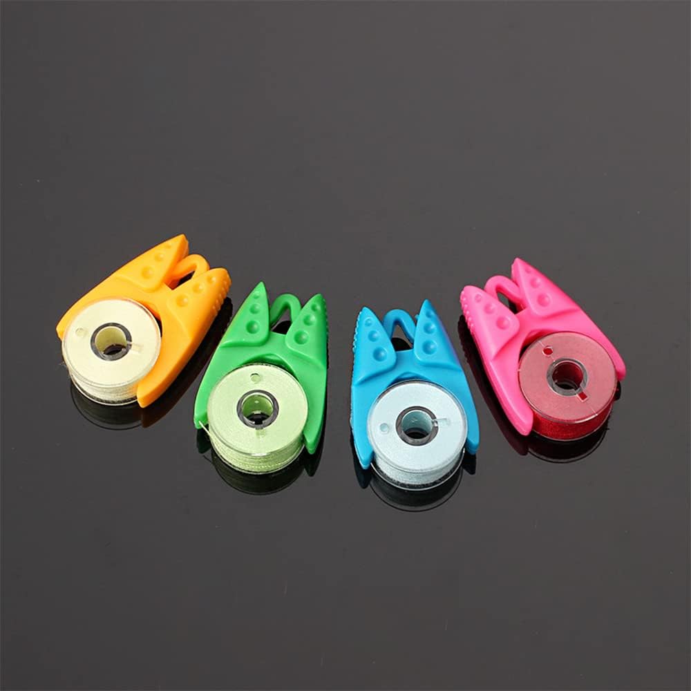 12 Pieces Mixed Colour Bobbin Holder/Clamp Thread Control Clamp Organizer Holder