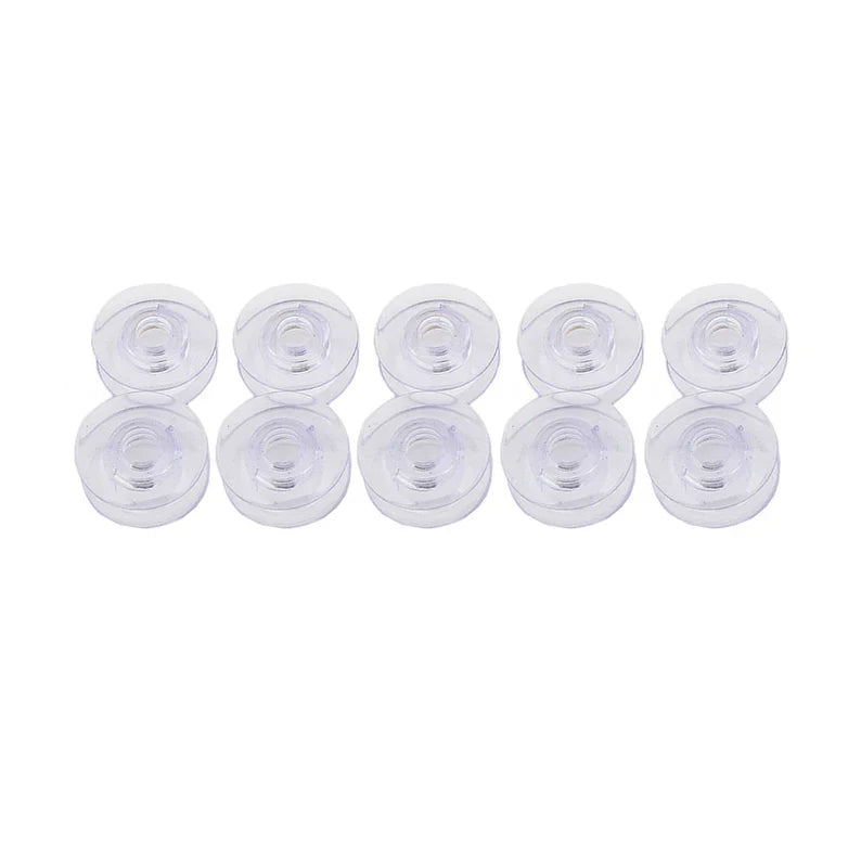 10PC Clear Concave Bobbins #4120975-45 FIT for Viking 1,1+,Husqvarna Viking 1100,White 3200,9800