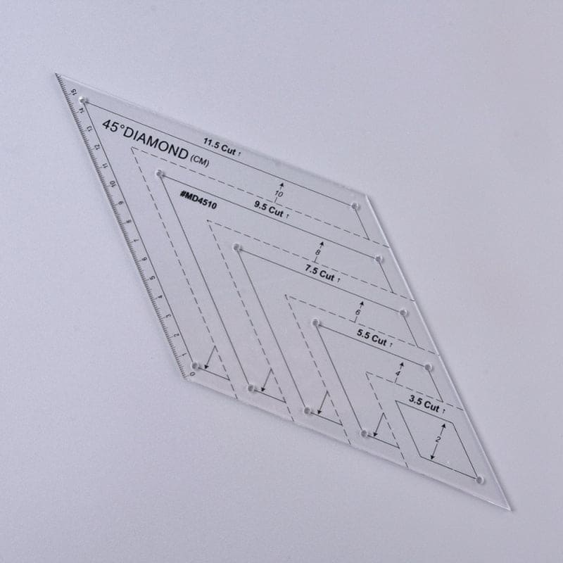 Acrylic 45 degree Ruler Diamond Quilting Ruler