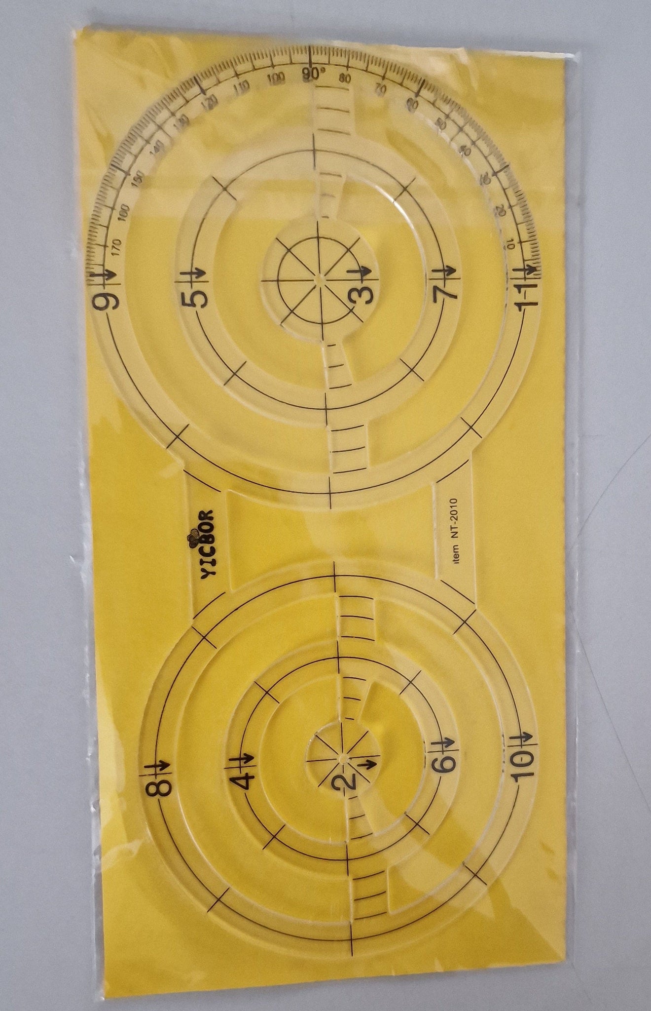 Twin Ruler Patchwork Rules Quilting Rules Double Hexagon Square Triangular Pentagon Double Circle