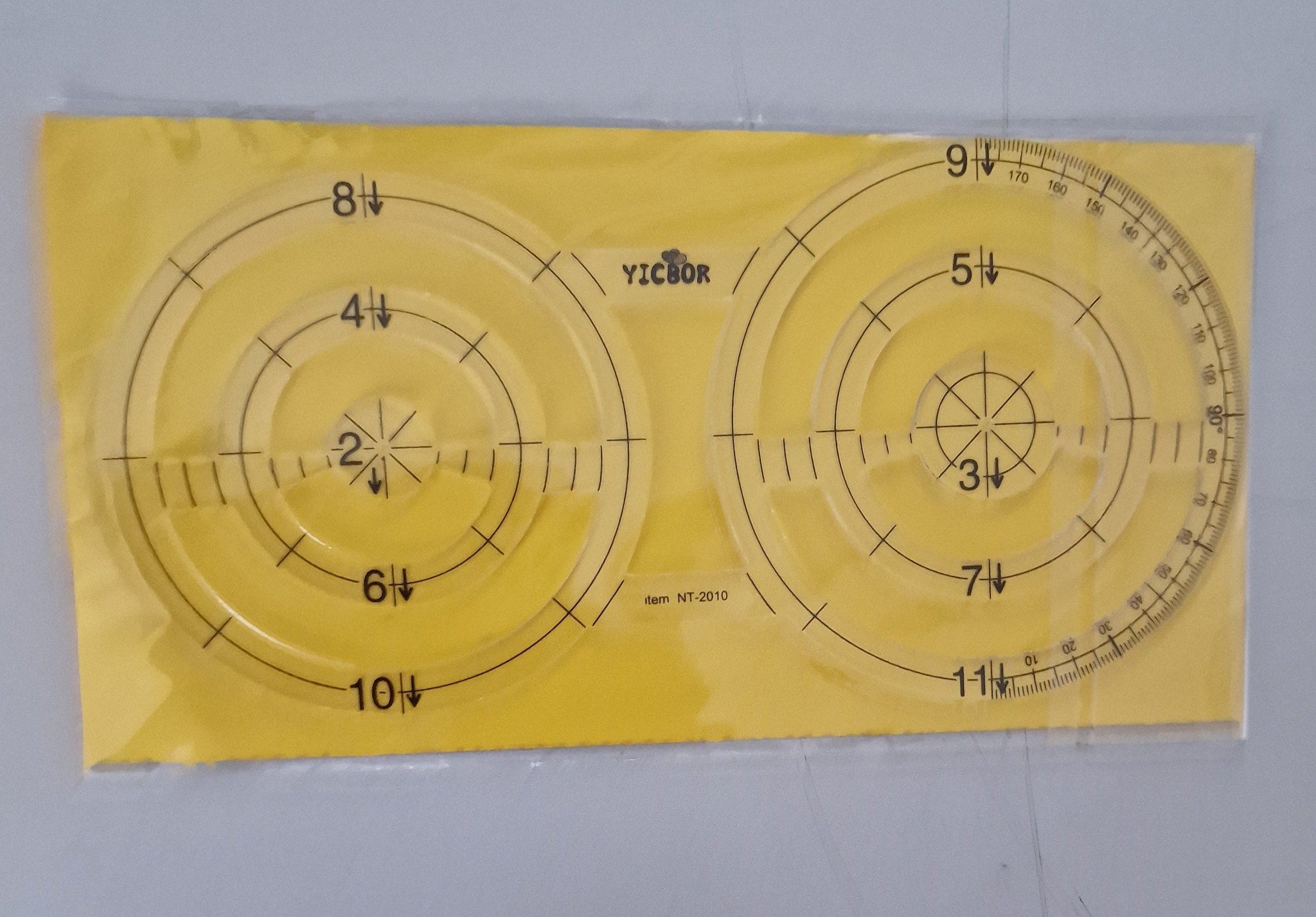 Twin Ruler Patchwork Rules Quilting Rules Double Hexagon Square Triangular Pentagon Double Circle