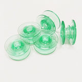 10pcs Paff Clear Green Bobbins