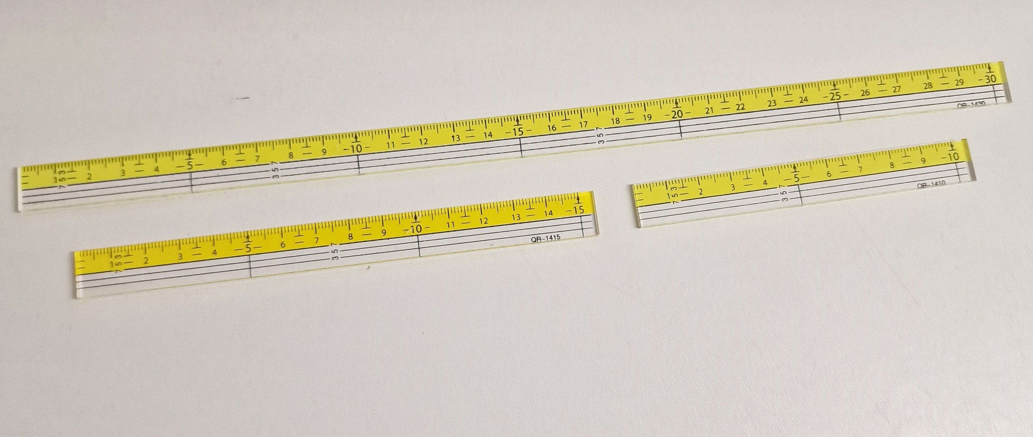 Small Transparent Quilting Ruler 3ps set QR-1410, QR-1415, QR-1430