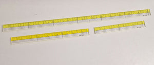 Small Transparent Quilting Ruler 3ps set QR-1410, QR-1415, QR-1430