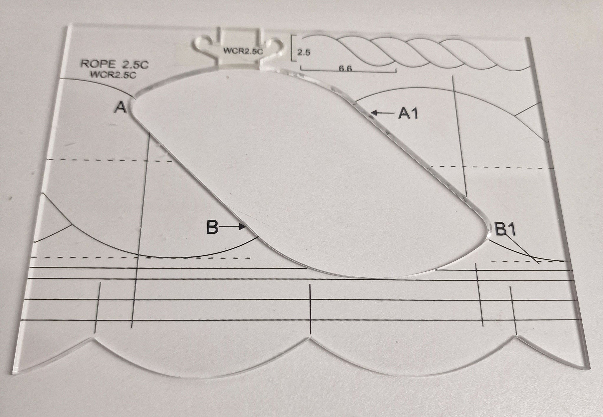 New Ruler Border Sampler Template Set for Sewing Machine 1set = 4pcs