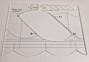 New Ruler Border Sampler Template Set for Sewing Machine 1set = 4pcs