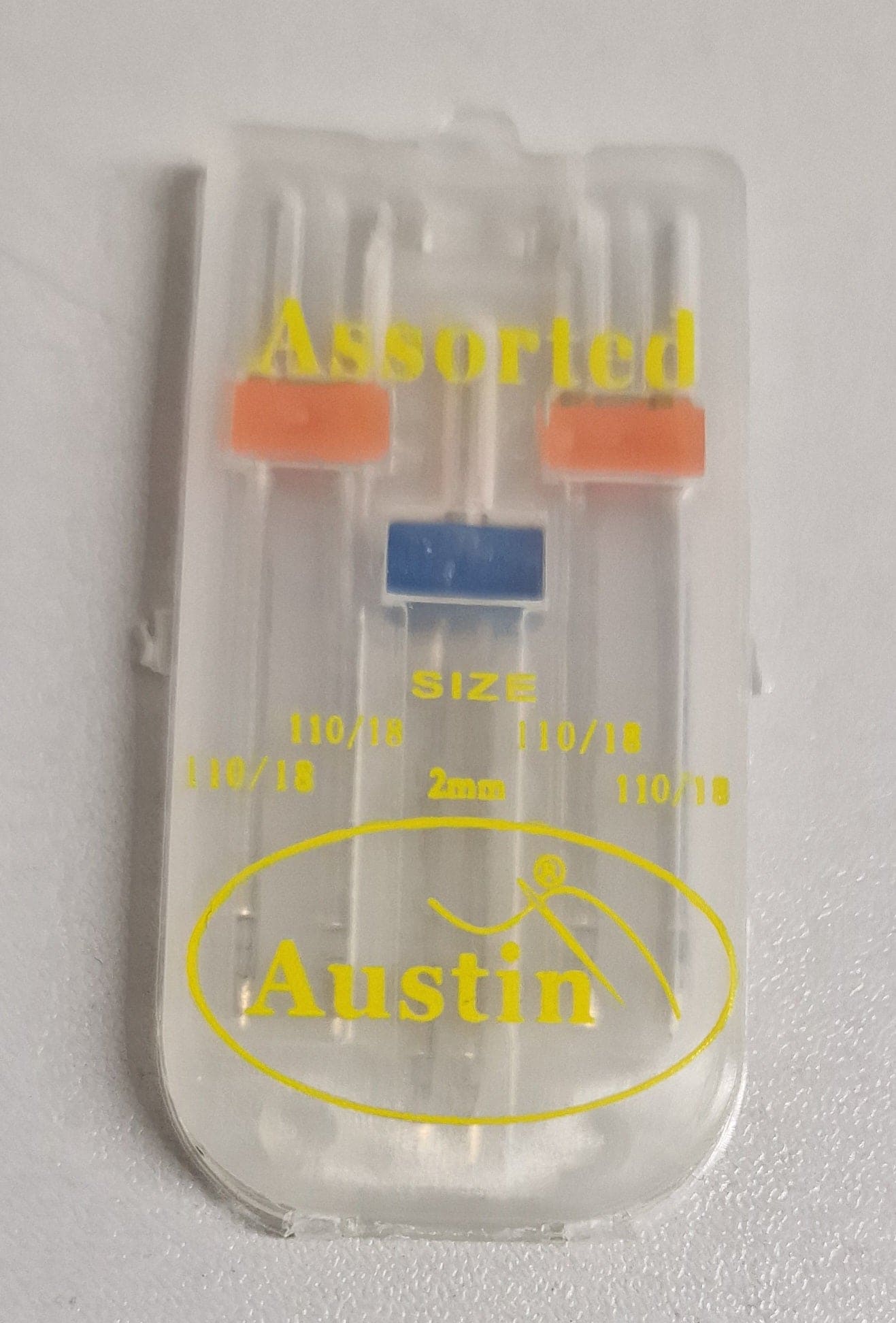 Universal Twin needles set for most Domestic Sewing Machine 2 x 118/18, 1 x 2mm
