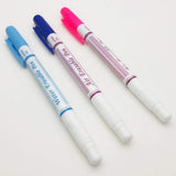 Austin 3pcs/lot Quilting Fabric Marker Pen Blue Purple Pink Air Water Erasable Pen with Eraser on The Other end Fabric Marker Auto-Vanishing Pen