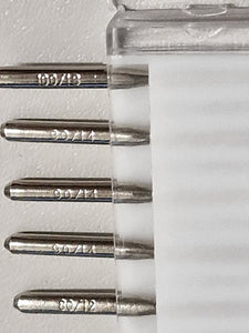 5 piece Sewing Machine Needles Mixed Set Sizes 80/12 - 100/16