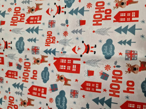 5 piece 10"x10" Christmas Theme Polyester Fabric sewing Quilt Fabric